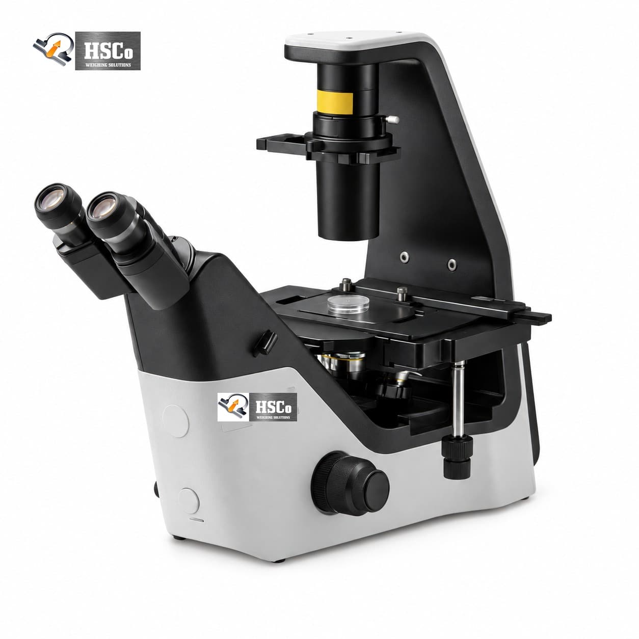 Microscope (Light Inverted)- HSC – MLI HSCo inverted laboratory microscope with binocular head and stage