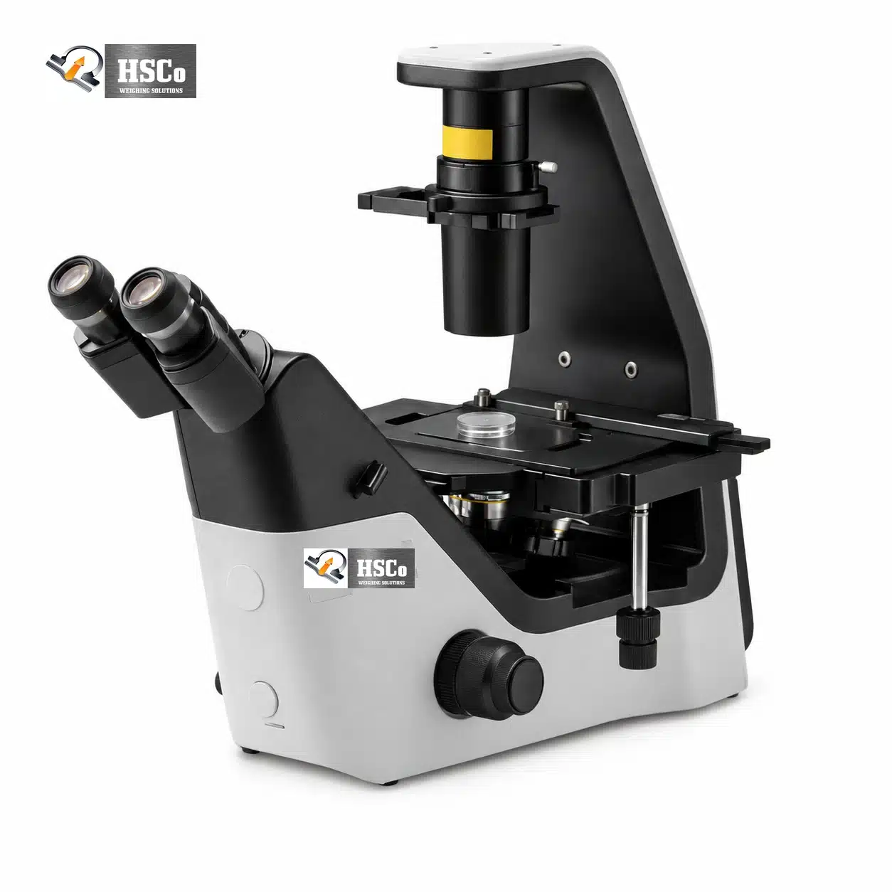 Microscope (Light Inverted)- HSC – MLI HSCo inverted laboratory microscope with binocular head and stage
