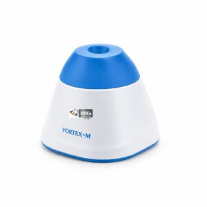HSC-MVM mini vortex mixer with blue cup and white base