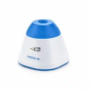 HSC-MVM mini vortex mixer with blue cup and white base
