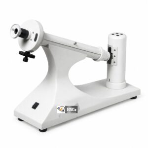 HSC polarimeter with eyepiece, sample tube channel and white base