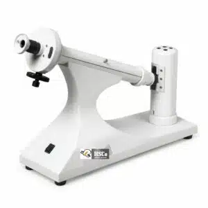 HSC polarimeter with eyepiece, sample tube channel and white base
