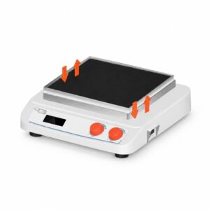 HSC rocker shaker with flat platform and orange control knobs