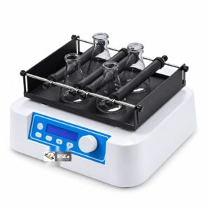 HSC-LS laboratory shaker with flask clamps and digital control panel