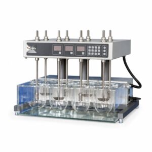 HSC tablet dissolution tester with stirrer spindles, control panel and water bath