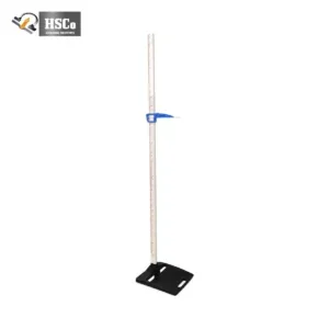 Alpha SDM 210 portable stadiometer standing on its foot plate