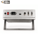 Stainless steel digital weighing indicator with six-digit LED display and integrated stand