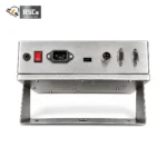 Stainless steel digital weighing indicator with six-digit LED display and integrated stand