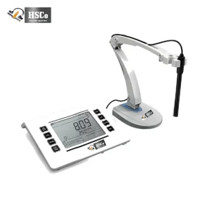 HSCo Edge Series keypad desktop pH meter with flexible electrode holder