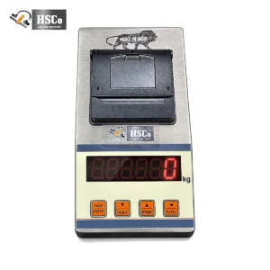 HSCo SSHHD stainless steel display unit with built-in thermal printer and red digit display