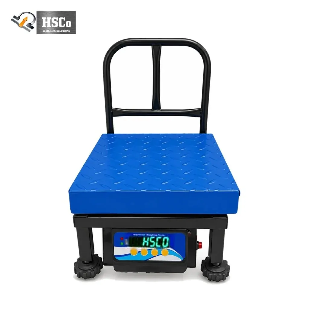 Paddy procurement limit in Chhattisgarh for kharif 2026-27: how to weigh your lot 8 HSCo PLCHQCHI mobile platform scale with a blue chequered plate and a handle